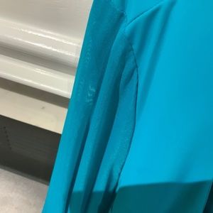 Custom made the blue teal dress
